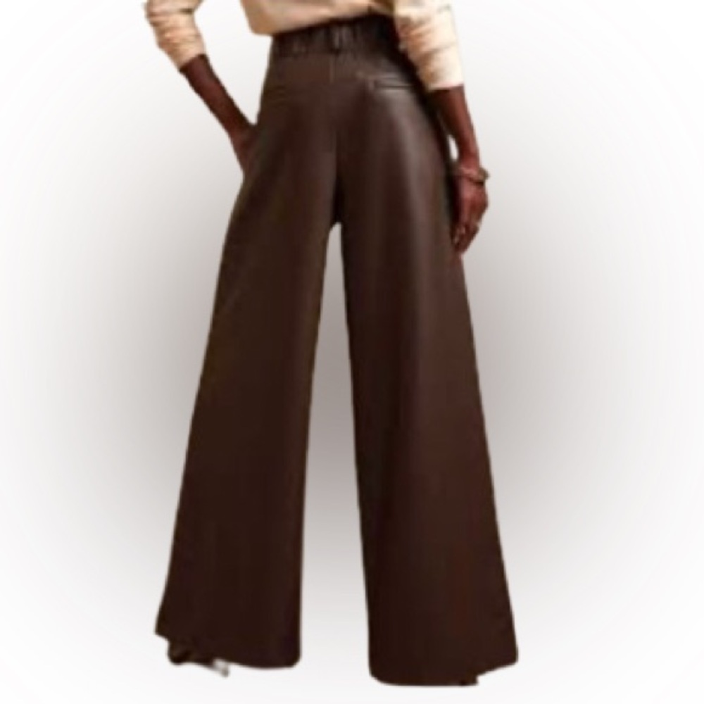 Banana Republic Factory Chocolate Wide Leg Trousers
